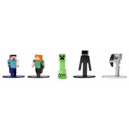 MINECRAFT Zestaw 20 Metalowych Figurek Seria 5